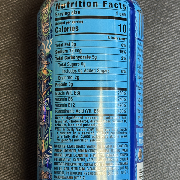 Nutrition Label